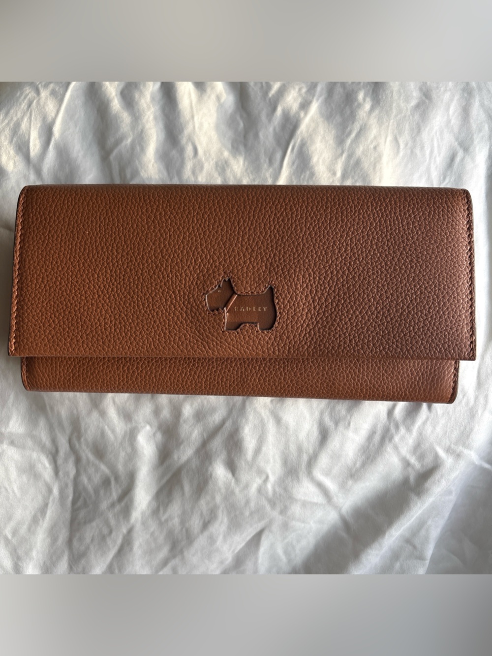 Brand NWOT Radley Brown Leather Flap Wallet